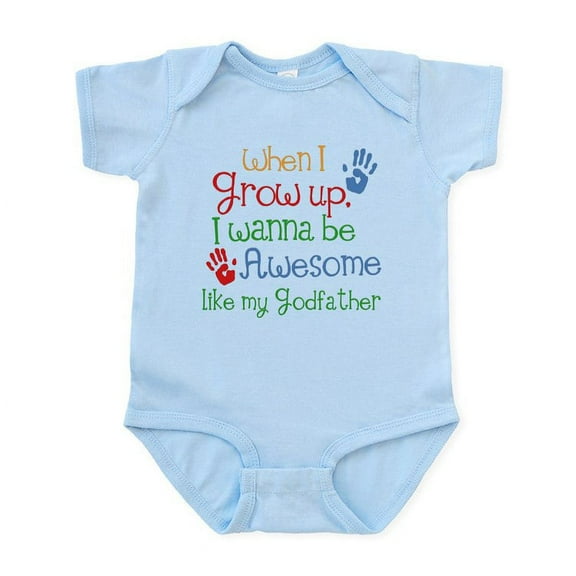 CafePress - Awesome Godfather Infant Bodysuit - Baby Light Bodysuit, Size Newborn - 24 Months