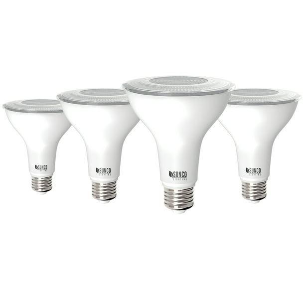 Sunco Lighting 4 Pack Par30 Led Bulb Dusk To Dawn Photocell Sensor 11w 75w 5000k Daylight 850 Lm Auto On Off Security Flood Light Ul Com Sunco Lighting 4 Pack Par30 Led Bulb, Dawn To Dusk Outdoor Flood Light Bulbs