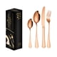 thumbnail image 2 of Xihbxyly Juego de Cubiertos de Acero Inoxidable, Elegante Colección de 24 Piezas, Opciones de Color Oro Rosa y Plata, Vajilla Versátil, Experiencia Gastronómica Moderna, Fácil de Limpiar, Tamaño 22,5, 2 of 6