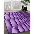 thumbnail image 3 of Ahgly Company Machine Washable Indoor Rectangle Transitional Heliotrope Purple Area Rugs, 7' x 9', 3 of 7