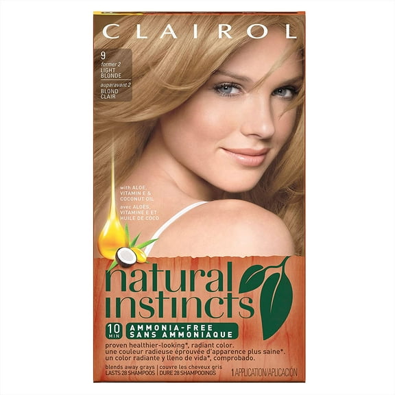 3 Pack Clairol Natural Instincts 9/2 Sahara Light Blonde Semi-Permanent Hair Color
