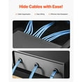 thumbnail image 4 of 3U Rack Mount Drawer Lockable Server Cabinet Case 50 lbs Max Load Bearing Sliding Drawer with Lock and Cable Management Holes for 19 Inch Network Equipment Server AV Rack or Cabinet Enclosure, 4 of 6