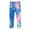 Blue, variant on ZHUASHUM Pants For Girls Relax Fit Trousers Straight Leg Tie Dye Sweartpants Casual Pants Daily Wear Blue 5-6 Years