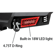 Sunpie 2007-2018 Jeep Wrangler JK/JKU Front & Rear Bumpers Combo Kits with Winch Plate & LED Lights & D-Rings