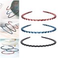 thumbnail image 4 of 3Pcs Diadema para el cabello Estilo ondulado Color Banda Accesorio para Rojo 1 Sunnimix banda de pelo de onda, 4 of 7