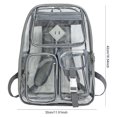 thumbnail image 3 of Mochila Transparente para Mujer Con Correa Ajustable PVC Exteriores (gris), 3 of 3
