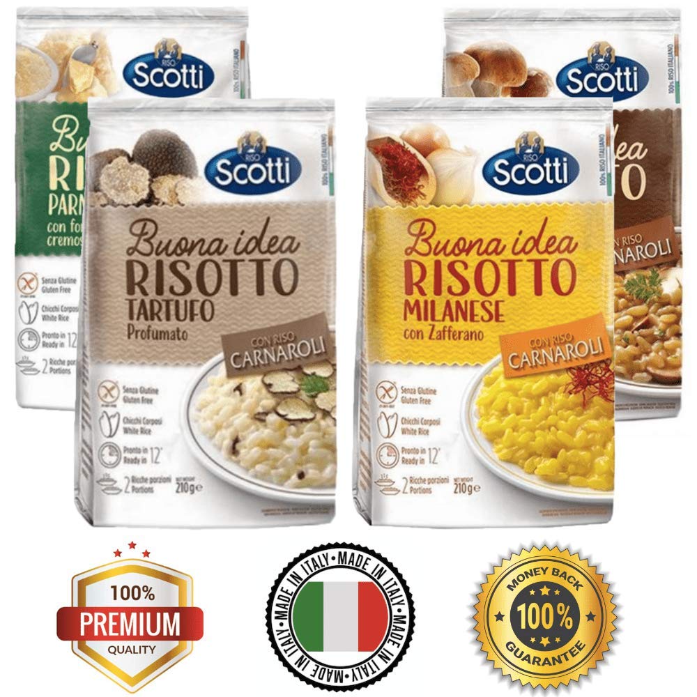 Super Easy 100 Italian Risotto 4 PACK ( MUSHROOMS + MILANESE