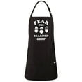 thumbnail image 2 of Apronmen, Funny aprons for men - Fear the Bearded Chef - 100% Cotton with Pockets - Black, 2 of 6