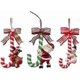 thumbnail image 4 of Christmas Candy Cane Hanging Ornament Santa Claus Snowman Pendants With Bowknot Xmas Tree Decoration , Christmas Decorations6pcsred, 4 of 4