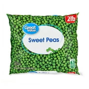 Great Value Sweet Peas, 32 oz Bag (Frozen)