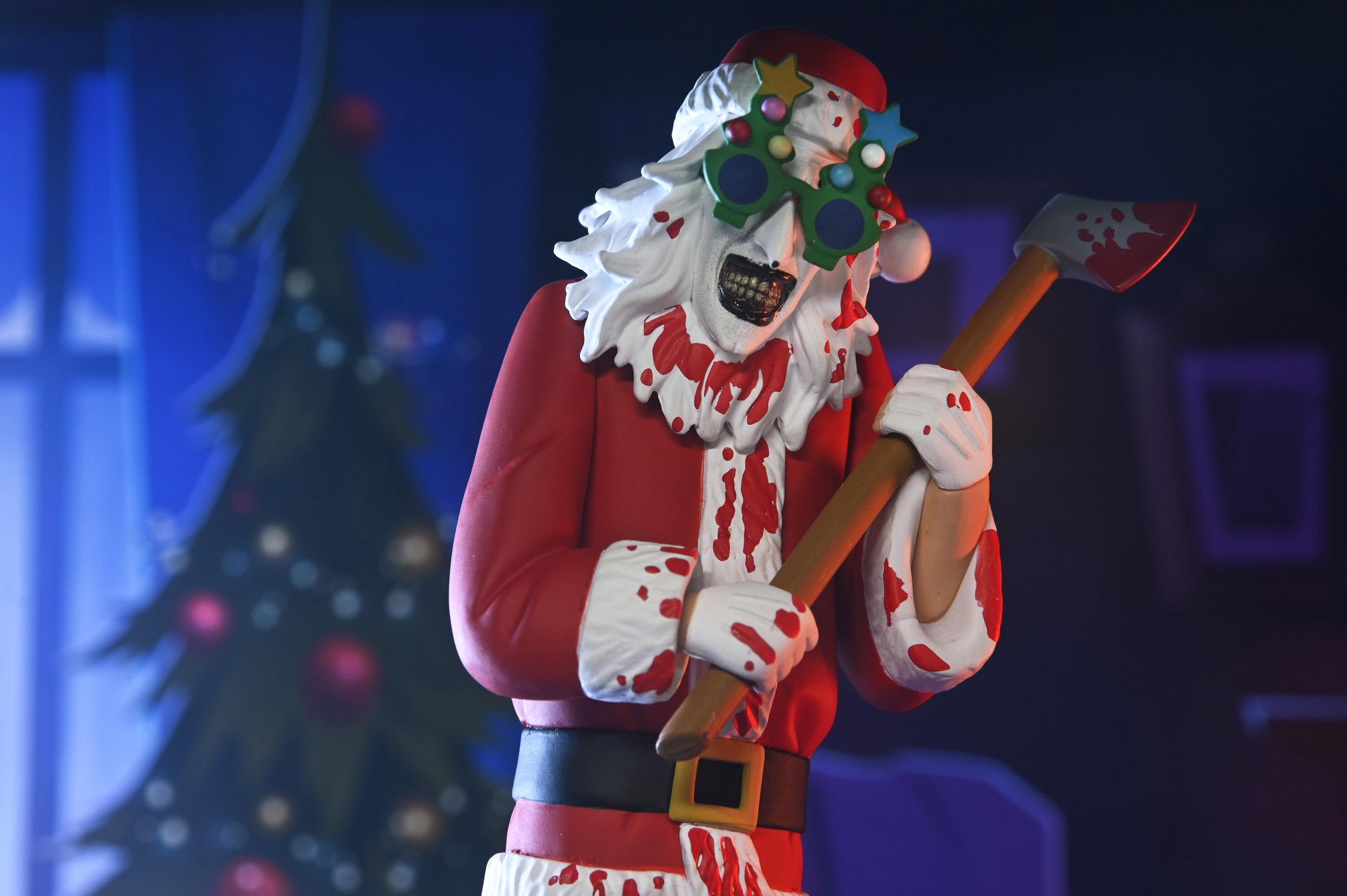Terrifier 3 - 6" Scale Action Figure - Toony Terrors Santa Suit Art the Clown (Bloody Version)