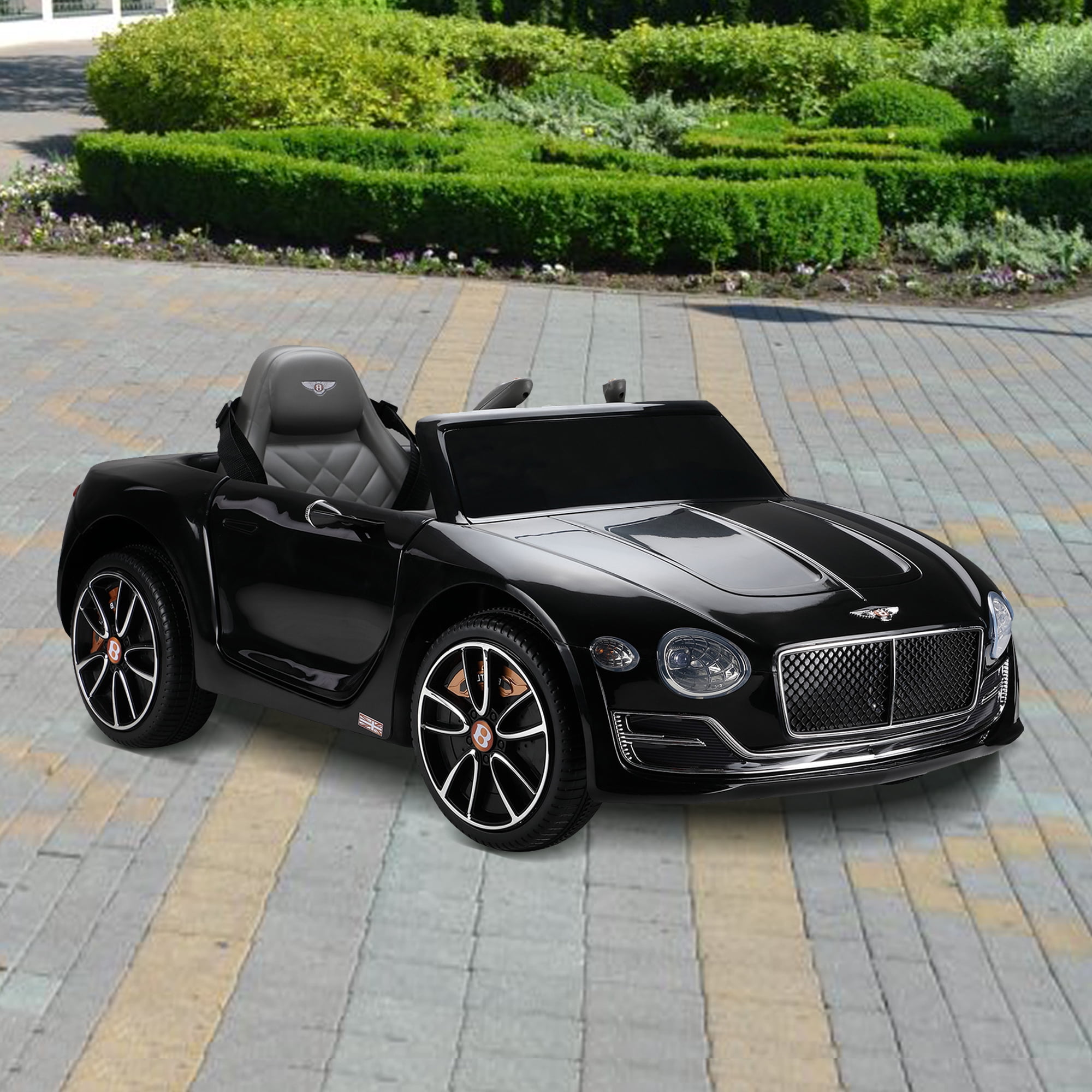 Kepooman Kids Ride On Car with Remote Control - Electric Ride On Toys 12V Battery Motorized Driving Car with LED and Wheels for Under 12 years old Toddler, Black Kepooman Kids Ride On Car with Remote Control - Electric Ride On Toys 12V Battery Motorized Driving Car with LED and Wheels for Under 12 years old Toddler, Black