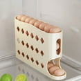 thumbnail image 4 of Tgbvmt Refrigerator Egg Storage Box Stackable Anti-Collision Space Saving Egg Tray for Kitchen Refrigerator Side Door Dorm RV Camping Food Storage Organizer Large Capacity 30-Egg Holder Essentials, 4 of 6