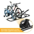 thumbnail image 4 of JOZ 3-Bike Floor Parking Rack for Bicycles Wheel/Tire(Max Tire Width 2.5"), with Buckle, for Indoor/Outdoor Garage Storage, Black, 4 of 7