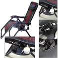 thumbnail image 4 of Zero Gravity Lounge Chair Cup Holder Tray With Mobile Phone Slot, Clip On Side Recliner Cup Table - Black, 4 of 4