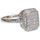 thumbnail image 1 of Exquisito anillo de circonio cuadrado completo de la boda de compromiso de joyería de regalo, 1 of 7