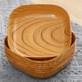 thumbnail image 4 of Imitation Wood Grain Spit Bone Dish Dining Fruit Dessert Cake Snack Candy Platter Afternoon Tea Snack Tray Kitchen Accessories, 4 of 8