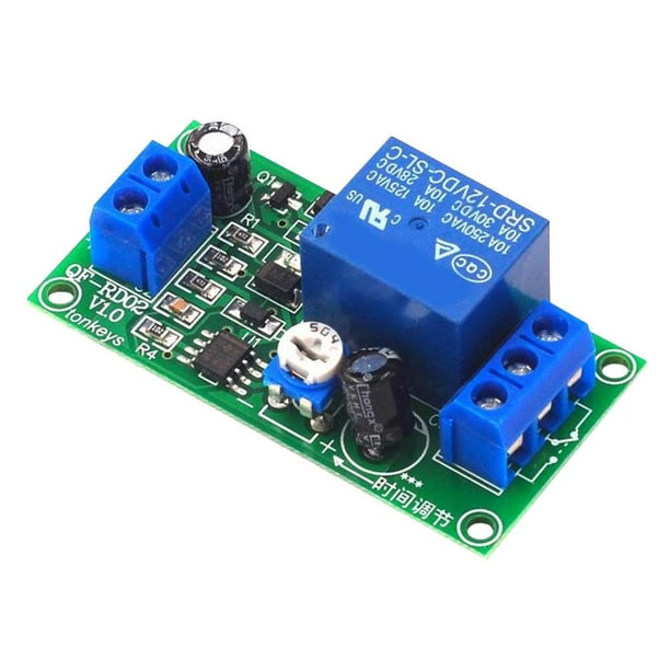 Kuymtek 5 Uds Módulo Retardo Ajustable Tiempo NE555 Tablero Interruptor Control Temporizador 12V