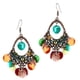 thumbnail image 2 of Elegantes pendientes trenzados huecos con decoración de diamantes de imitación de Behomia Multicolor, 2 of 3