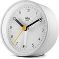 thumbnail image 5 of Braun Classic Analogue Alarm Clock with Snooze and Light, Quiet Quartz Movement, Crescendo Beep Alarm in White, model BC12W., 5 of 7