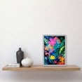 thumbnail image 2 of Henri Matisse Inspired Floral Landscape Acrylic Painting Vibrant Abstract Flowers Artwork Framed Wall Art Print A4, 2 of 4