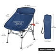 thumbnail image 3 of REDCAMP Portable High Back Compact Camping Chair, Heavy Duty Folding Backpacking Chair with Carry Bag for Hiking, Picnic, Travel, 300lbs Capacity, 3 of 9