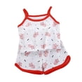 thumbnail image 2 of HAOTAGS Girls Outfit Sets Brethable Sleeveless Summer 2 PC Loungewear Sets Multicolor Size 6M, 2 of 3