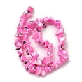 thumbnail image 2 of Natural Trochid Shell/Trochus Shell Beads Strands Dyed Hot Pink 5-22x7-15x3-8mm Hole: 1.2mm 65-70pcs/strand 14.69-15.35''(37.3-39cm), 2 of 4
