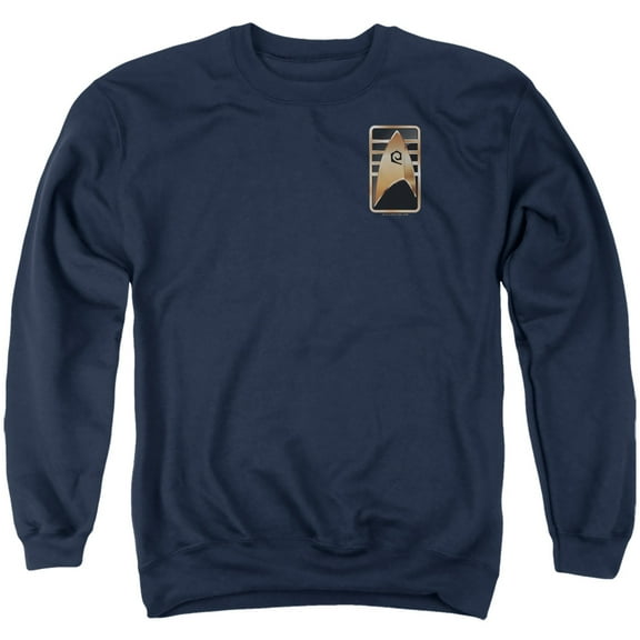 Star Trek Discovery Cadet Badge Adult Crewneck Sweatshirt Navy