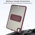 thumbnail image 4 of TECH CIRCLE for Apple iPad Pro 13-inch (M4/M5) 2024/2025 Release Slim Clear Back Cover Case with Kickstand, Screen Protector Film, Lightweight Protective Scratch Resistant Thin Case, 03 Red, 4 of 7