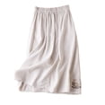 thumbnail image 3 of Sentmoon Skirt Long High Waist Womens Skirt Soft and Comfortable with Pockets Loose Fit Tennis Skirts for Women for Work and Office M-2XL, 3 of 8