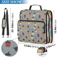 thumbnail image 2 of FORMRS Zipper Binder with Shoulder Strap 2-inch Ring 500 Sheet Capacity File Bag, Cute Acorns Pattern, 2 of 5