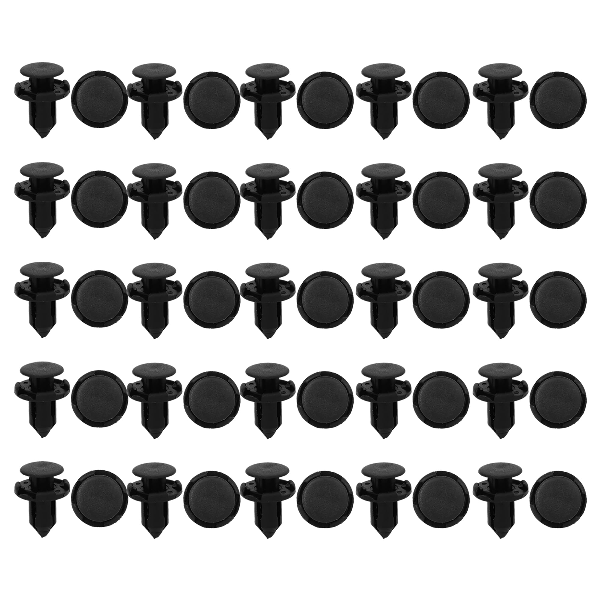 50pcs Rivet Fastener Fender Retainer Push Clips 0.36" for Honda