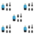 thumbnail image 3 of bedienty Pump Adapter Inflatable Valves Compressor Air Valve Adapters Light-weight Simple Installation Kayak Accessories Convertor Blue 5Set, 3 of 6