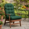 thumbnail image 6 of TOPCHANCES Outdoor Adirondack Chair Cushion with Ties, Water-Resistant Oxford Fabric High Back Rocking Chair Cushions (Dark Green), 6 of 10