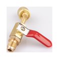 thumbnail image 4 of 3 piezas de aire acondicionado refrigerante en ángulo válvula de bola compacta adaptador de tanque de refrigerante adaptador de bomba de vacío, 4 of 5