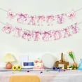 thumbnail image 4 of Gmogad Happy Birthday Pennant Banner with 15 Pink Bows, DIY Party Decor for Girls, Women, Baby Shower, Bridal Shower, Classroom Celebration, Photo Backdrop, 4 of 6