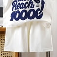 thumbnail image 3 of Kogui Little Boys Clothes T-Shirt and Shorts 2 Piece Outfit Set Toddler to Big Kid 5T 6T (White,5-6 Years), 3 of 4