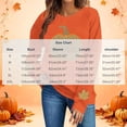 thumbnail image 6 of Wooowa Womens Autumn/Winter Sweatshirts Halloween Casual Pullover Tops Oversized Long Sleeve Crewneck Shirts, 6 of 6
