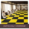 thumbnail image 4 of Piso Tatami 5m² 5pz Artes Marciales Gym Foamy 100x100x2cm Amarillo/Negro, 4 of 5