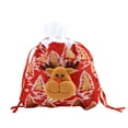 thumbnail image 4 of Santa Claus Gift Bags, Christmas Gift Bags, Linen Candy Bags, Tote Style, Foldable Portable, For Bedroom, High-Quality Linen, Large Capacity, Perfect Gift, Santa Theme, Easy Storage,, 4 of 6