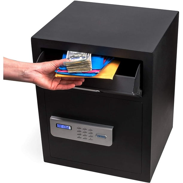Viking Security Safe VS48DS Large Depository Safe LCD Keypad Drop Box