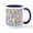 White/Navy Inside, variant on CafePress - Pastel Colored Easter Eggs Mugs - 11 oz Ceramic Mug - Novelty Coffee Tea Cup