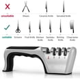 thumbnail image 3 of 4-in-1 Knife Sharpener, 4-Stage Professional Sharpening System for Kitchen Knives, Scissors, Fruit & Steel Knives with Premium Polish Blades, 3 of 7