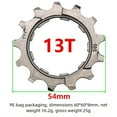 thumbnail image 4 of 8/9/10 Speed Freewheel For Hg Bike Cassette Stainless Steel 11T 12T 13T Sprocket Smooth Shift Road Mtb Bicycle Parts, 4 of 8