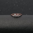 thumbnail image 2 of UIONEN CZ Rings for Women Sterling Sivler S925 Rose Gold Color Band Size 4, 2 of 5
