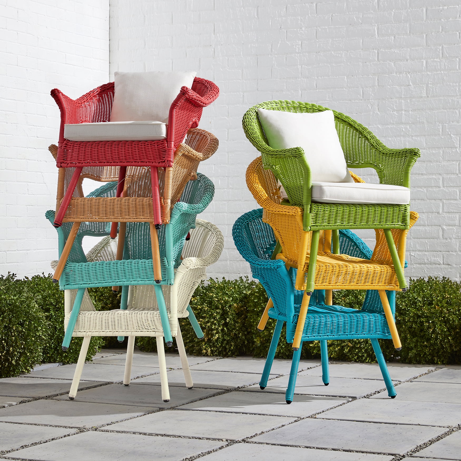 Outdoor resin wicker chairs sale
