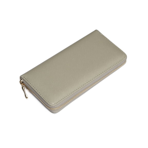 Crosshatch Vegan Leather Wallet, Faux Leather Clutch Style Wallet