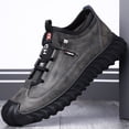 thumbnail image 2 of Zapatos deportivos de cuero para hombre, zapatos casuales de moda con suela suave para hombre, zapatos deportivos de moda para exteriores de cuero para hombre, 2 of 5
