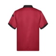 thumbnail image 5 of YiZYiF Mens Short Sleeve Chef Coat Bakery Jacket Double-Breasted Kitchen Chef Uniform Burgundy 4XL, 5 of 7